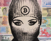 Load image into Gallery viewer, bitcoin over banknotes - 4 of 10
