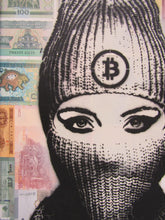 Load image into Gallery viewer, bitcoin over banknotes - 5 of 10
