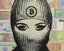 Load image into Gallery viewer, bitcoin over banknotes - 7 of 10
